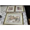 Image 1 : SET OF 3 SCENIC FRAMED PRINTS