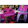 Image 1 : CHILDRENS VANITY SET, SOLD WITH DOLL CRIB
