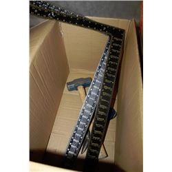 TWO FRAMING SQUARES,  SLEDGE HAMMER, 2 SCISSORS