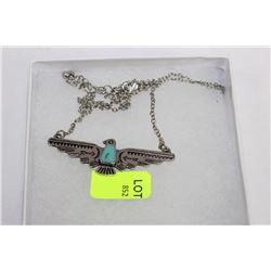 MENS TURQUOISE EAGLE NECKLACE
