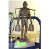 Image 1 : WOODEN CARVED MAN CARRYING BUCKETS