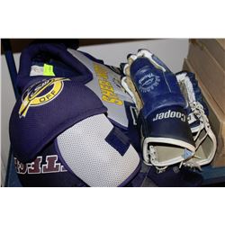 TWO HOCKEY CHEST PROTECTORS SOLD WITH COOPER