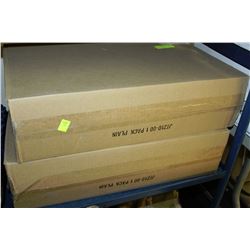 GREY 10" TWIN TISSUE DISPENSER x2