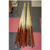 Image 1 : 2 BUNDLES OF POOL CUES