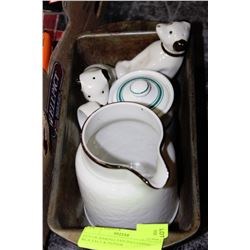 LOT OF BAKING PAN INCLUDING RCA SALT & PEPPER