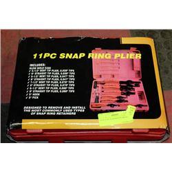 NEW 11-PC SNAP RING PLIER SET