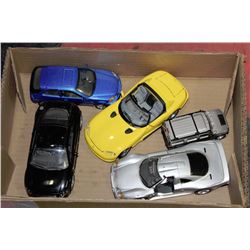BOX OF DIE CAST CARS