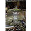 Image 1 : GLASS CAKEDISH WITH LID