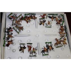 COLLECTION OF 1940'S ZINNFIGUREN - INDIANS &