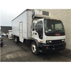 1998 GMC T8500 REFER TRUCK , WHITE, VIN 1GDP7C1J1WJ506468