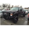 Image 1 : 2008 FORD F-350 HARLEY DAVIDSON, 4 DOOR PU, BLACK , VIN # 1FTWW31R08EC70027