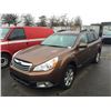 Image 1 : 2011 SUBARU OUTBACK, 4 DOOR, BROWN, VIN # 4S4BRGKC5B3377323