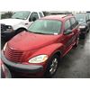 Image 1 : 2003 CHRYSLER PT CRUISER, 4 DOOR SEDAN, RED, VIN # 3C4FY48B63T537706