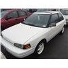 Image 1 : 1991 MAZDA 323, 2 DOOR HATCHBACK, WHITE, VIN # JM1BG2318M0266411