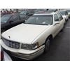 Image 1 : 1997 CADILLAC DEVILLE D'ELEGANCE, 4 DOOR SEDAN, WHITE, VIN # 1G6KE54Y8VU295262