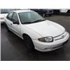 Image 2 : 2003 CHEVROLET CAVALIER, 4 DOOR SEDAN, WHITE, VIN # 1G1JC52F937315510