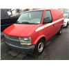 Image 1 : 2000 CHEVROLET ASTRO, 3 DOOR CARGO VAN, RED, VIN # 1GCDM19W0YB213503