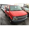 Image 2 : 2000 CHEVROLET ASTRO, 3 DOOR CARGO VAN, RED, VIN # 1GCDM19W0YB213503