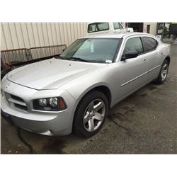 2007 DODGE CHARGER, 4 DOOR SEDAN, GREY, VIN # 2B3LA43H27H864977