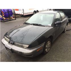 1997 SATURN SL1, 4 DOOR SEDAN, GREEN, VIN # 1G8ZH5285VZ289759