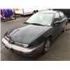 Image 1 : 1997 SATURN SL1, 4 DOOR SEDAN, GREEN, VIN # 1G8ZH5285VZ289759