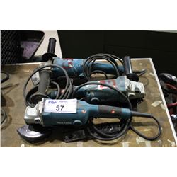 3 MAKITA ELECTRIC ANGLE GRINDERS