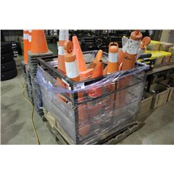 LOT OF ASSORTED TRAFFIC CONES