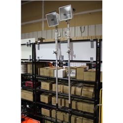 2 ADJUSTABLE POLE SPOTLIGHTS