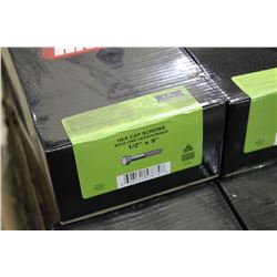 PALLET OF 134 GRIP RITE 1/2 X 9 HEX CAP SCREWS