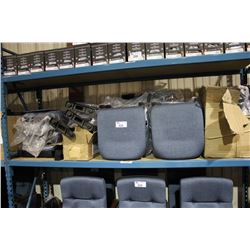 SHELF OF THEATER SEATING PARTS