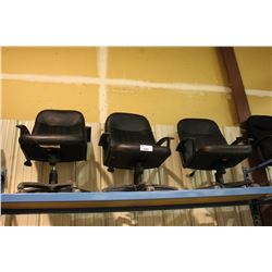 3 BLACK EXECUTIVE HIGH BACK CHAIRS