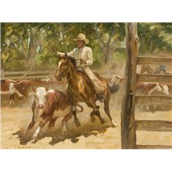 Jack Swanson | b. 1927 CAA | A Run for the Gate