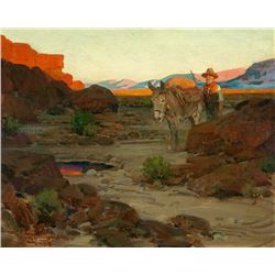 Frank Tenney Johnson | 1874 - 1939 NA | The Pool in the Desert