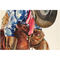 Nelson Boren | b. 1952 | Wrestling with My Saddle