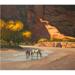 Howard Post | b. 1948 | Canyon Horses