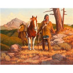 Steven Lang | b. 1960 OPAM | Crossing the Bitteroots