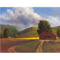 Vic Riesau | b. 1930 | Sunlight On Mustard Fields