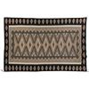 Image 1 : Unknown Maker  | Navajo Rug (black, grey, cream and mauve geometric contemporary)