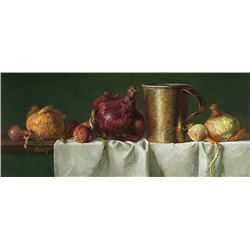 Joe Anna Arnett | b. 1950 Guest Artist AOA, Prix de West 1997 | Onions and Brass