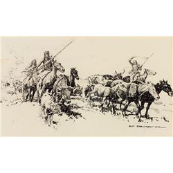 Nick Eggenhofer | 1897 - 1985 CAA, NAWA | Indian Raid