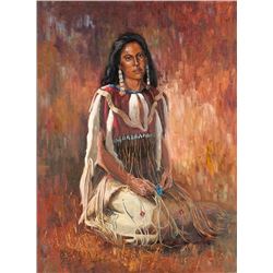 John  Phelps | 20th C. | Indian Woman Kneeling