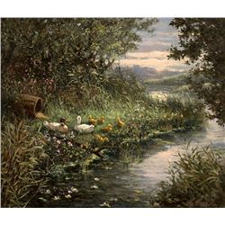 Henni De Korte | b. 1941 | Ducks on Pond