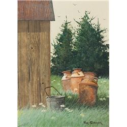 Ray Swanson | 1937 - 2004 AOA, AWS, CAA, NAWA, OPA | Water Cans (desc)