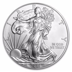 2015 1 oz Silver American Eagle BU (w/U.S. Mint Box)