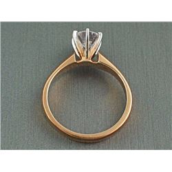 1.50 ct GIA Round Brilliant H, VS2, Solitaire Ring 18K Rose Gold RingSize  6.5