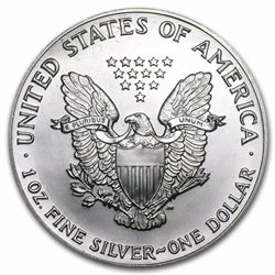 1990 1 oz Silver American Eagle BU
