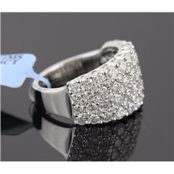 3.64 ctw Diamond Wedding Band 14KWhite Gold F-G, SI2-SI3|**Size:6.5  7.31g