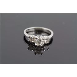 2.0 ctw Diamond Engagement  Ring 14K White Gold G-H,  I1,  3.1 tgw|**Size:5.5