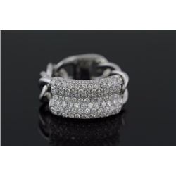 1.59ctw Fashion Diamond Ring 14k White Gold G-HSi2-Si3|Ring Size:6.5|Gram Weight:7.6