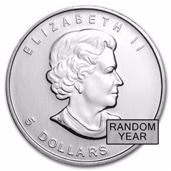 Canada 1 oz Silver Maple Leaf BU (Random Year)